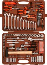 Набор инструмента универсальный 18 1/4'', 3/8'' и 1/2''DR, 131 предмет 055013 Ombra