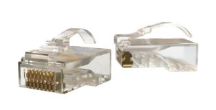 Разъем PLEZ-8P8C-UA-C5-100 легкой оконцовки RJ-45 (8P8C)под вит пару язычек 445724 Hyperline