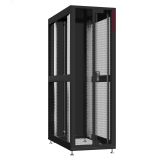 Шкаф серверный 24U 800х1200 передняя дверь: двустворчатая перфорированная IP20. задняя дверь: двустворчатая глухой металл IP51. боковые панели: без. цвет: черный RAL9005  NS 8224.9450 SYSMATRIX