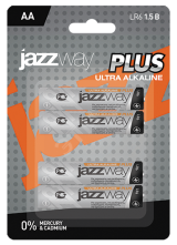 Элемент питания LR 6 (AA) алкалиновая Ultra PLUS BL-4 5010772 JazzWay