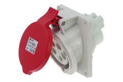 Розетка встраиваемая наклонная 32A/400V/3P+N+E/IP44, фланец 92x100 00-00032508 INPIN