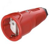 Розетка каб 16A/250V/2P+E/IP20 корпус красный, маркер черный 00-00027015 PCE