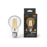 Лампа светодиодная филаментная LED 18 Вт 1600 лм 2700К AC210-240В E27 А60 (груша) теплая Black Filament 102902118 GAUSS