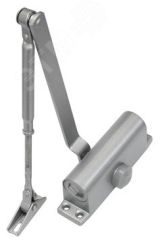 Доводчик двери c тягой EN 4, 60 - 85 кг, 1100 мм, двухскоростной, SL - алюм smkd0362 Smartec