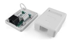 Розетка компьютерная RJ-45(8P8C) кат 6 одинарная внешняя 430232 Hyperline