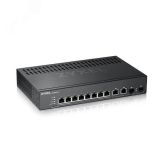 Коммутатор управляемый L2 8 портов 10/100/1000 Мб/с, 2xSFP/RJ-45, 127186 Zyxel