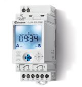 Реле времени цифровое недельное, монтаж на рейку 35мм, 2СO 16A, питание 24B AC/DC, NFC, ширина 35мм, степень защиты IP20 12A200240000 FINDER