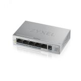 Коммутатор неуправляемый PoE+ 5 портов GE RJ-45 10/100/1000 Мб/с 4xPoE+, 60 Вт 124554 Zyxel