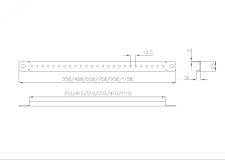 Перемычка монтажная для шкафов EMS ширина/глубина 1200 мм EMS-JM-1200 Elbox