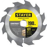 Диск пильный CONSTRUCT 190 x 30/20мм 12Т 3683-190-30-12_z01 STAYER