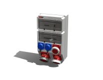 Устройство распределительное настенное пластик IP67 63A корпус 297х504х177 серый 00-00009433 AlpenBox