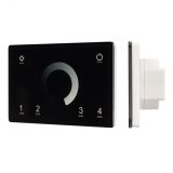 Панель Sens SMART-P79-DIM Black (230V, 4 зоны, 2.4G) (ARL, IP20 Пластик, 5 лет) 028399 Arlight