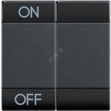 LL Клавиша ON OFF 2 модуля антрацит L4911M2AGN BTicino