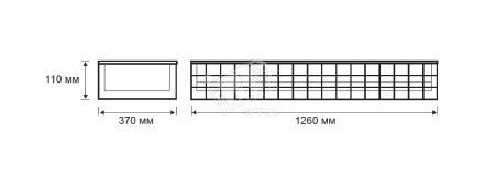 Защитная решетка для светильников TL236/228/254/428/454/628/654 03246 TECHNOLUX