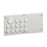 Пластина для ввода кабеля Cabstop IP55 13 x диам. от 5 до 14мм 1 x диам. от 14 до 25мм 036495 Legrand