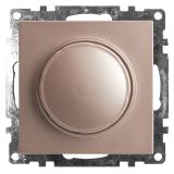 Выключатель диммирующий TRIAC (механизм) 250В, 500W, серия Катрин, шампань 39601 STEKKER