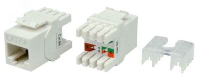 Вставка Keystone Jack RJ-45(8P8C)категория 6a (10G)тип180 426187 Hyperline
