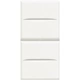 Axolute Кнопка двойная 1Р (NO) + 1Р (NO) 10А 250В~ белый HD4036 Legrand
