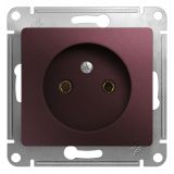 GLOSSA розетка без заземления баклажановый GSL001141 Systeme Electric