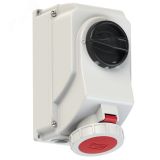 Розетка настенная с выкл и блокир                 32А/400V/3P+E/IP67/3h контейнерная 00-00013216 PCE