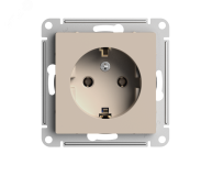 ATLASDESIGN РОЗЕТКА с заземлением, 16А, механизм, ПЕСОЧНЫЙ ATN001243 Systeme Electric