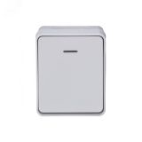 AtlasDesign Profi54 выключатель одноклавишный с подсветкой IP54 10 АХ, БЕЛЫЙ, Россия ATN540113 Systeme Electric