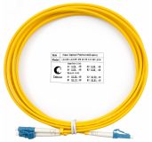 Шнур оптический duplex 3м LC-LC 9/125 sm LSZH 7345c Cabeus