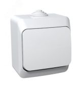 ЭТЮД Переключатель одноклавишный наружный IP44 белый схема 6 BA10-046B Systeme Electric
