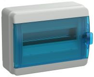 TEKFOR Корпус пластиковый КМПн-12 IP65 синяя прозрачная дверь IEK TF5-KP72-N-12-65-K03-K07 IEK