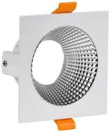 LIGHTING Светильник 4110 встраиваемый поворотный под лампу GU10 белый/хром пластик IEK LT-UVB0-4110-GU10-1-K23 IEK