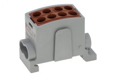 Клемма коричневая, 4 подключения 2,5-16мм 1000V 100А 00-00033569 INPIN