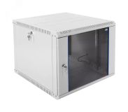 Шкаф телекоммуникационный настенный разборный 9U (600х650) дверь стекло ШРН-Э-9.650 ЦМО