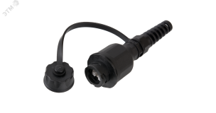 Индустриальный модуль-розетка, Кат.6, RJ45/8P8C, неэкранированная, IP67, черный ЭКО33719 NIKOMAX