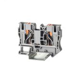Клемма проходная , зажим push-in, 2 точки подключения, 10 кв.мм, серая VPR-10-GY DKC