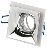 Светильник встраиваемый декоративный KL102 WH/CH MR16 GU5.3 белый хром Б0056354 ЭРА
