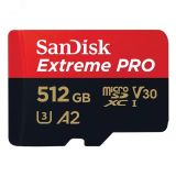 Карта памяти 512GB MicroSD Extreme Pro UHS I, V30, U3, A2, SDXC, 200 МБ/с, Class 10 157991 SanDisk