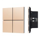 INTELLIGENT ARLIGHT Кнопочная панель KNX-304-23-IN Champagne (BUS, Frameless) (IARL, IP20 Металл, 2 года) 039665 Arlight