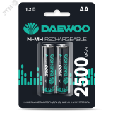 Аккумулятор DAEWOO AA (2500mAh) Ni-MH блистер, 2 шт. 4895205043268 JazzWay