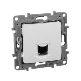ETIKA Розетка компьютерная RJ45 категория 6 UTP белая 672253 Legrand/Daccord