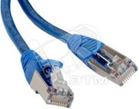 Промышленный патч-корд FTP IP67 Cat.6 с защитными крышками 1 м черный экранированный 45507 Hyperline