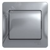 Выключатель одноклавишный, в сборе, схема 1, алюминий GSL000312 Systeme Electric