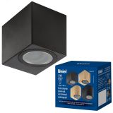 Светильник уличный под лампу GU10 Архитектурный накладной UUL-P41A 6W/GU10 IP65 BLACK Корпус черный UL-00010512 Uniel