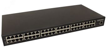 Инжектор PoE 24хRJ45 10/100/1000 Мб/с, 802.3af/at, до 30 Вт, AC 220В, DC 48В 00011495 OSNOVO