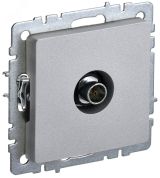 BRITE Розетка TV оконечная РТВ11-0-БрА алюминий BR-A10-O-K47 IEK