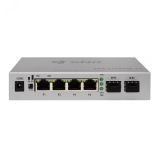 Коммутатор неуправляемый (L2), PoE 4 порта RJ45 10/100/1000 Мб/с, 2хSFP, 65 Вт SNR-S1904GP-2S SNR