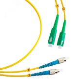 Шнур оптический duplex 15м SC/APC-FC/UPC 9/125 sm LSZH 8128c Cabeus