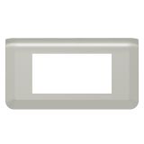 Рамка Mosaic 4 модуля - алюминий 079314L Legrand