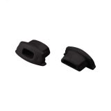 Заглушка ARH-BENT-W11 BLACK с отверстием (пластик) 039584 Arlight