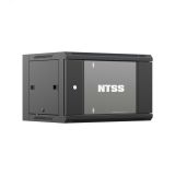 Шкаф настенный телекоммуникационный W 15U 600х600х770мм, 2 профиля 19, дверь стеклянная, боковые стенки съемные, задняя стенка, разобранный, черный RAL 9005 УТ000069212 NTSS