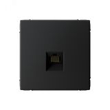 ARTGALLERY розетка компьютерная RJ45, кат. 6A, механизм, карбон GAL001086 Systeme Electric